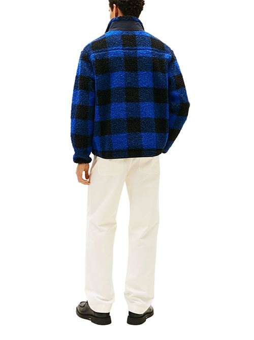 Pullover in sherpa a quadri Tommy Hilfiger | MW0MW404760MS